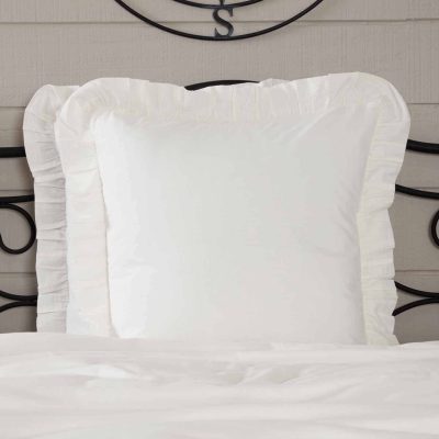 elizabeth ruffled euro sham farmhouse pillow cover