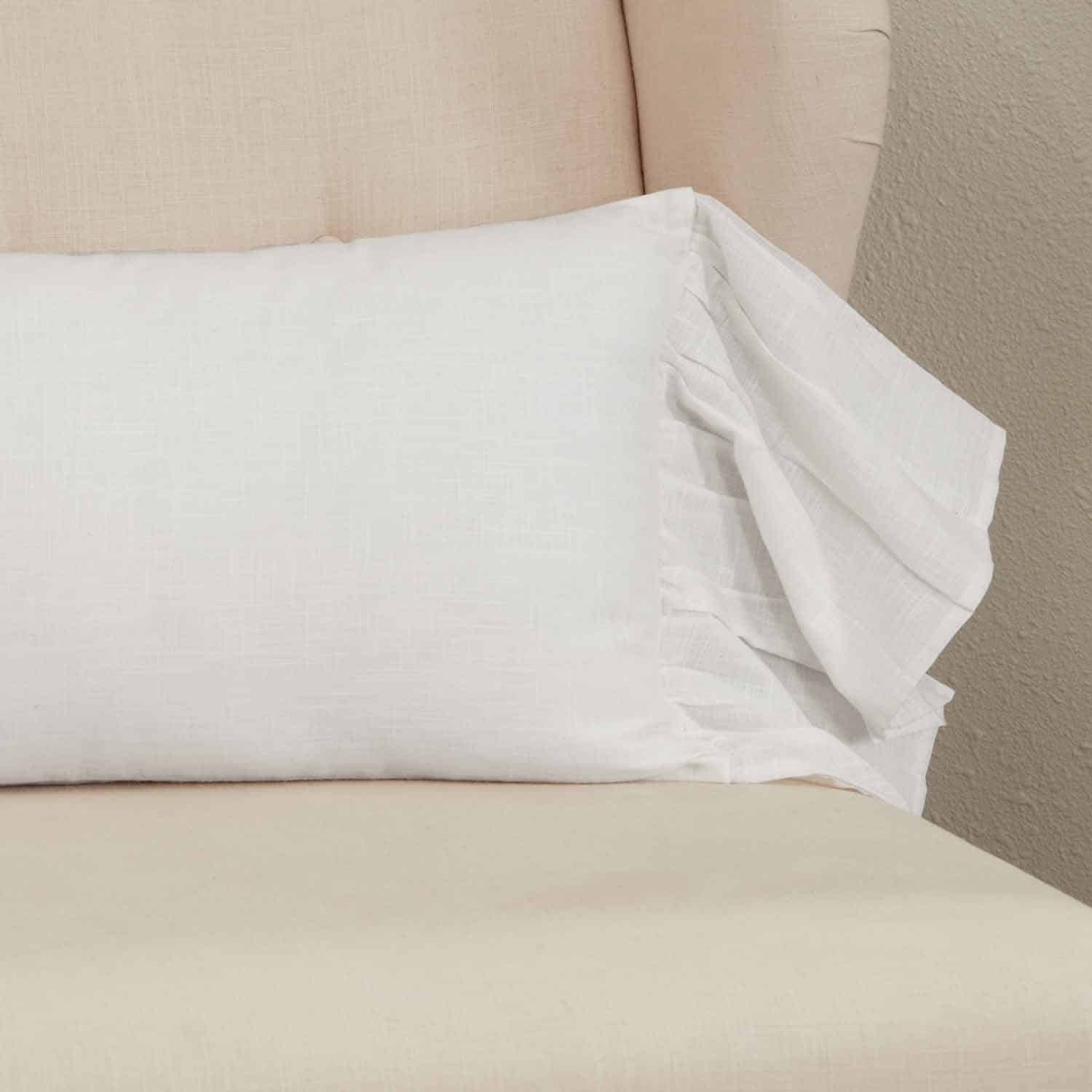 Elizabeth Ruffled 12" x 20" Pillow Cover - Image 2