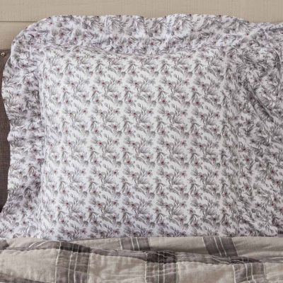 twilight floral euro sham farmhouse pillow cover