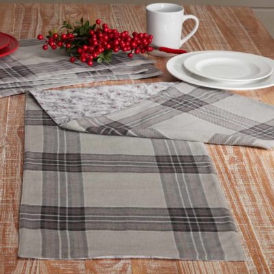 Twilight Plaid Reversible Table Runner - 36"