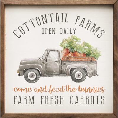 Cottontail Farms Wooden Sign