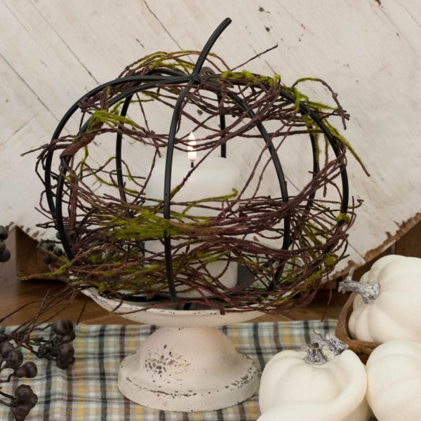 Metal Pumpkin Candle Holder Piper Classics