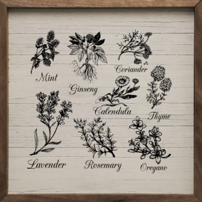 Herbs & Spices Wooden Sign