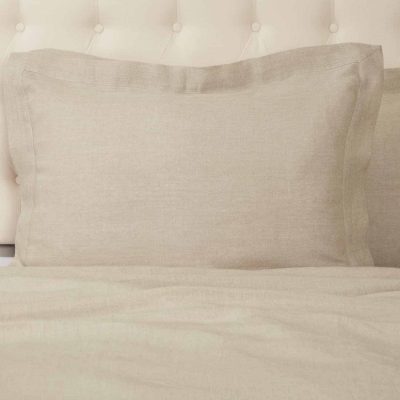 provincial linen natural shams farmhouse pillow covers