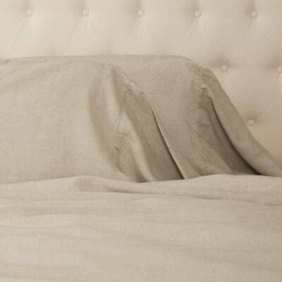 provincial linen natural standard pillow case set of two farmhouse pillow cover