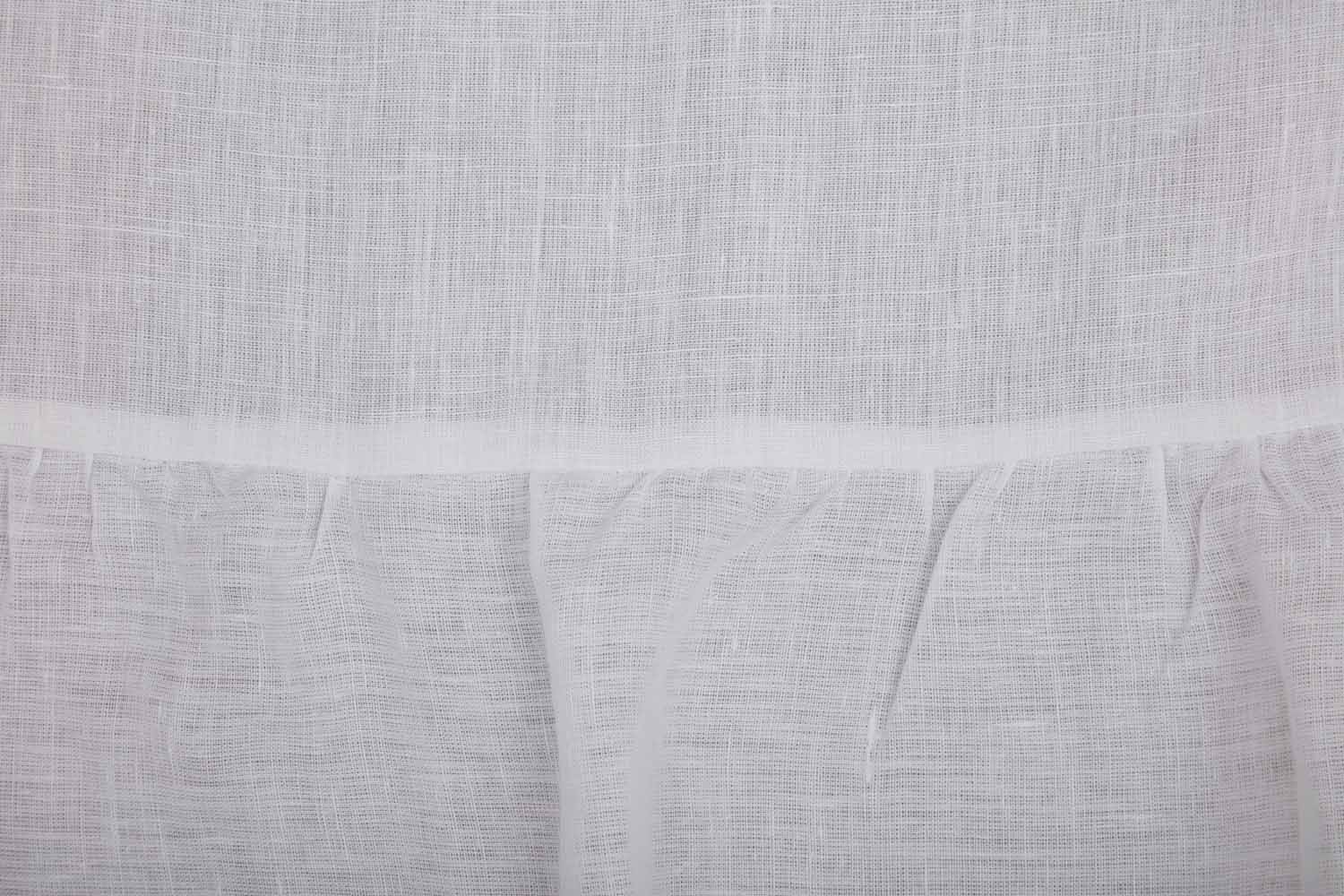 Provincial Linen White Drapes - 84" Set/2 - Image 4