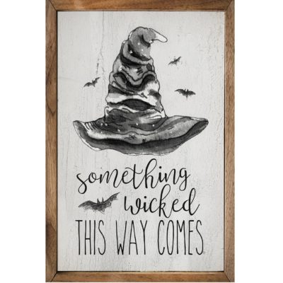 Something Wicked Wooden Sign