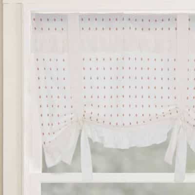 abigail ruffled roman valance farmhouse window topper