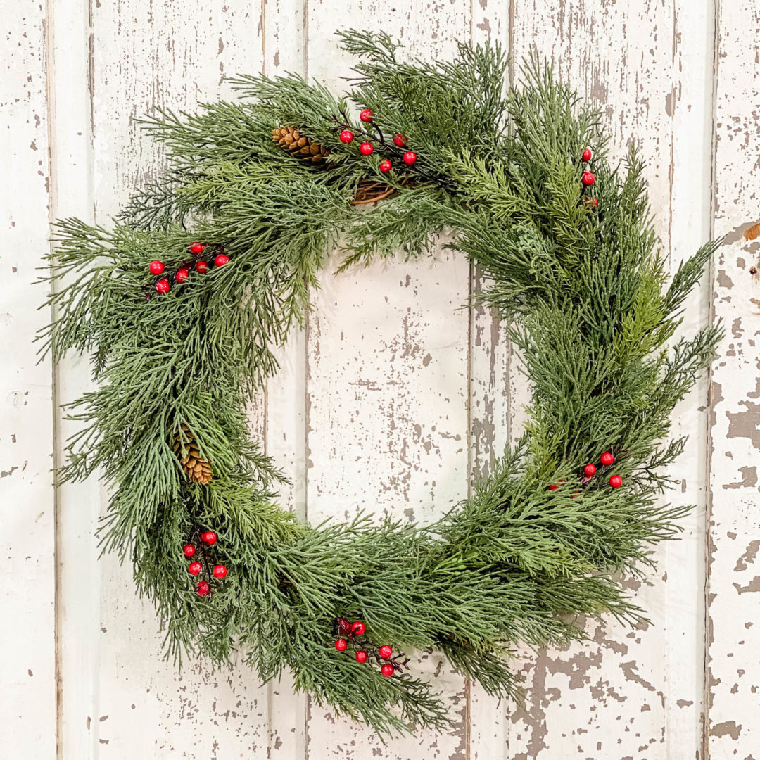 Alpine Cedar w/ Berries Wreath - Piper Classics