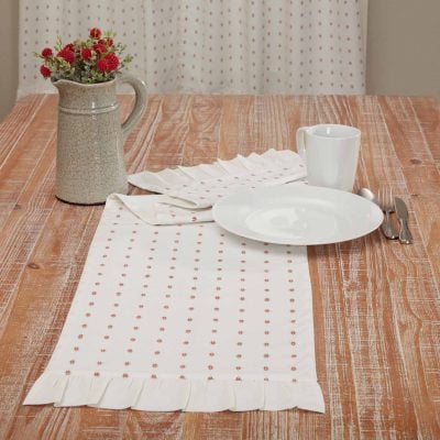 Abigail Ruffled Runner - 54"