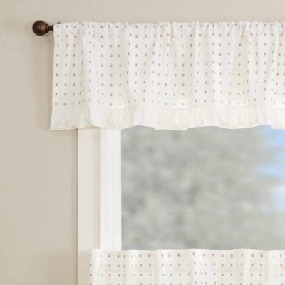abigail ruffled valance farmhouse window topper