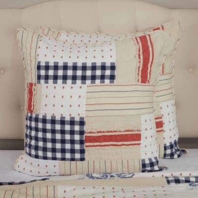 betsy quilted euro sham farmhouse pillow cover
