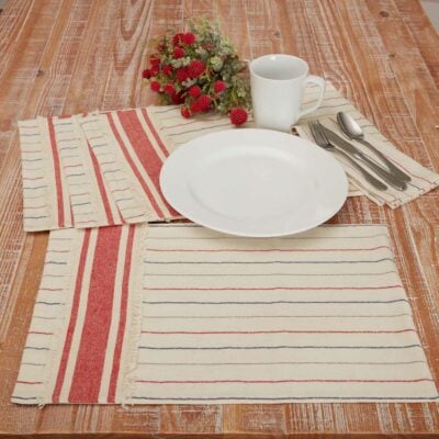 Betsy Stripe Placemats, Set/4
