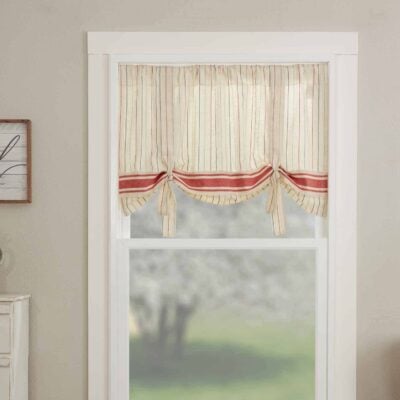 betsy stripe roman valance farmhouse window topper