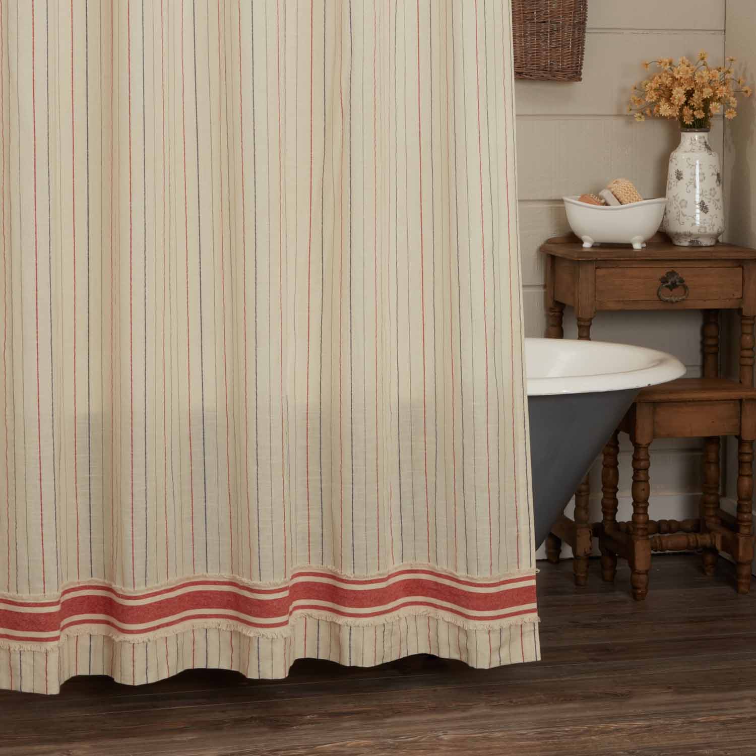 Betsy Stripe Shower Curtain - Image 2