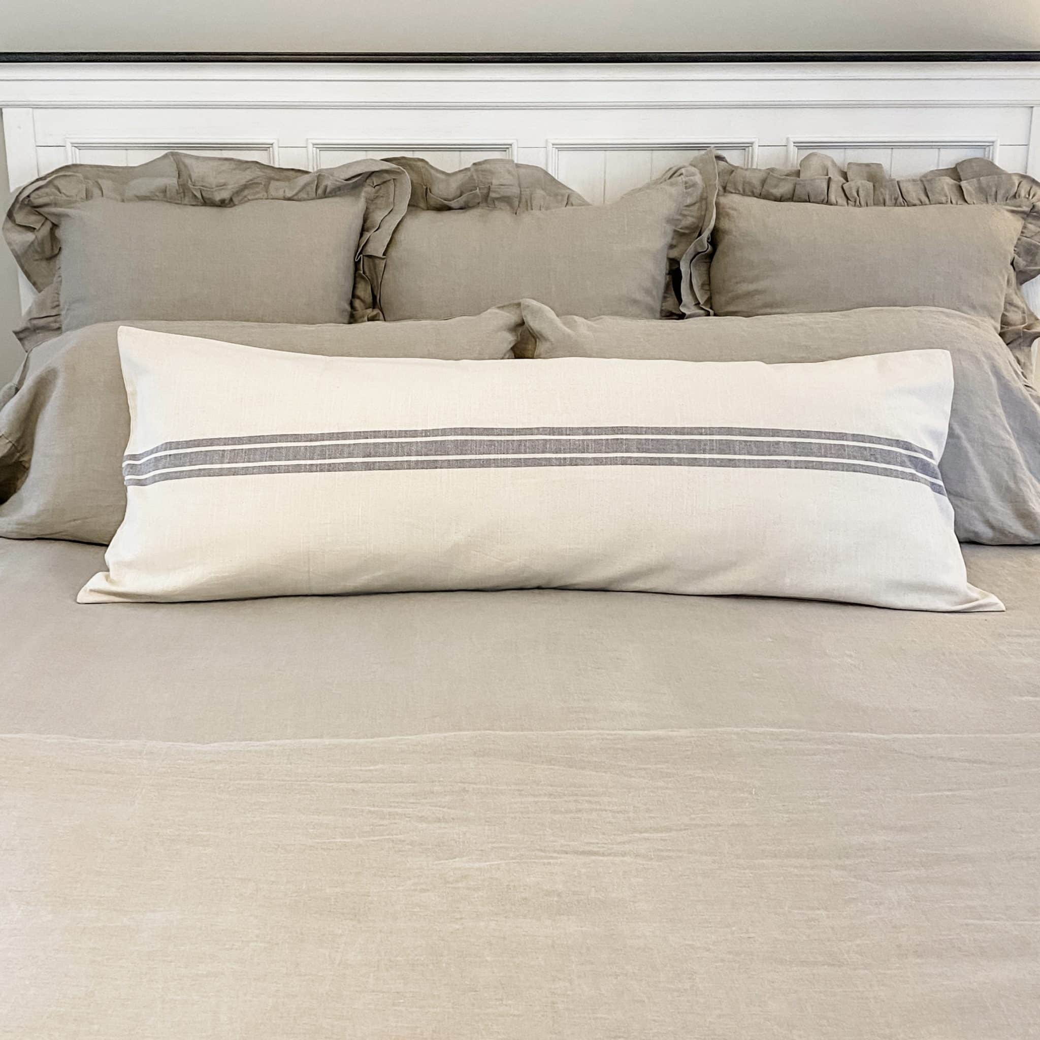 Market Place Gray Body Pillow Cover - Image 3