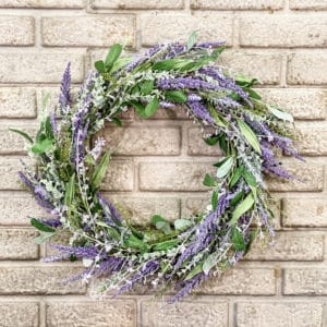 Lavender Wreath with greens & seeds