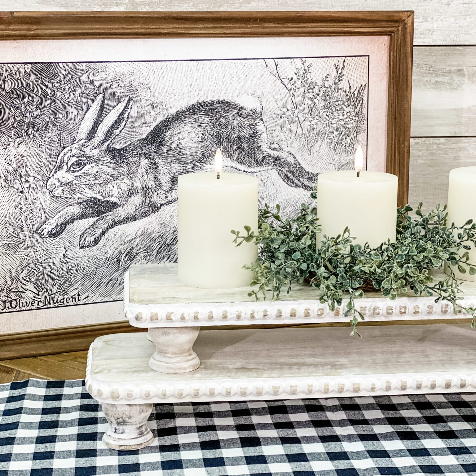 Whitewashed Rectangular Risers - Set/2 - Piper Classics