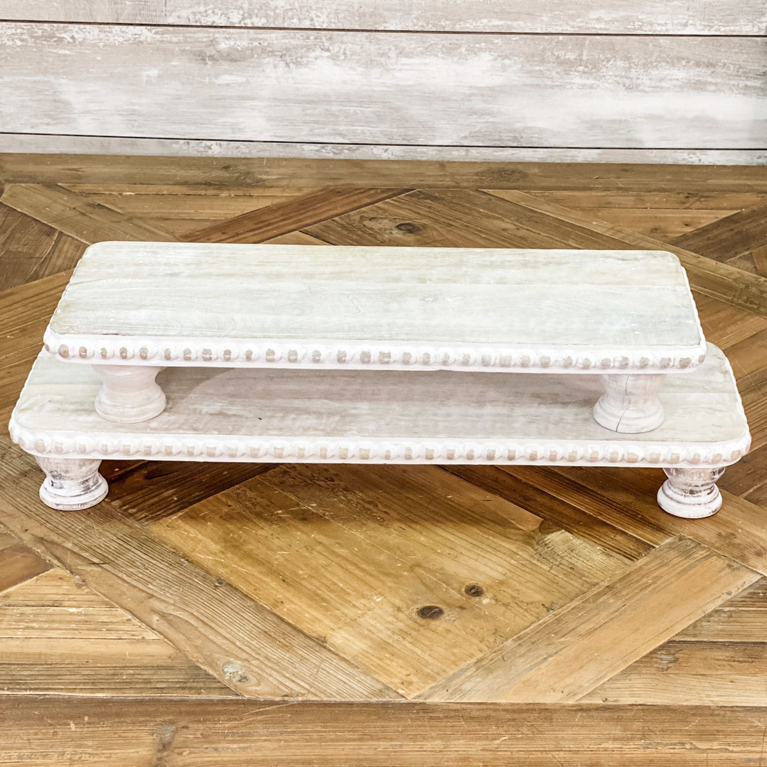 Whitewashed Rectangular Risers - Set/2 - Piper Classics