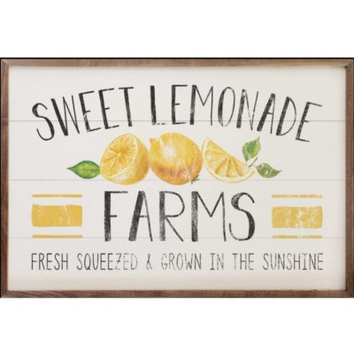 Sweet Lemonade Farms White Wooden Sign
