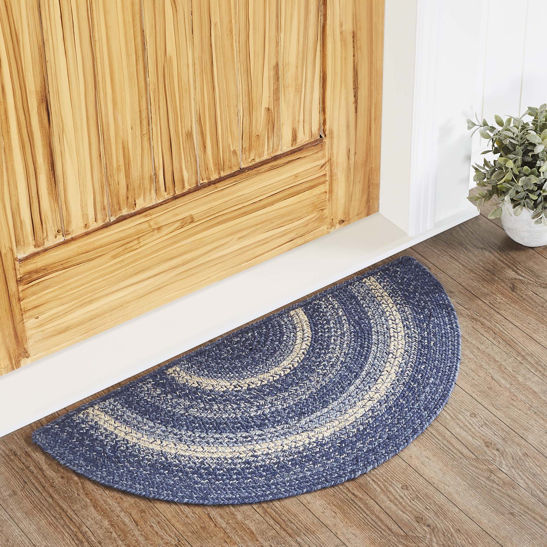 Great Falls Blue Jute Rugs With Pad - Image 4