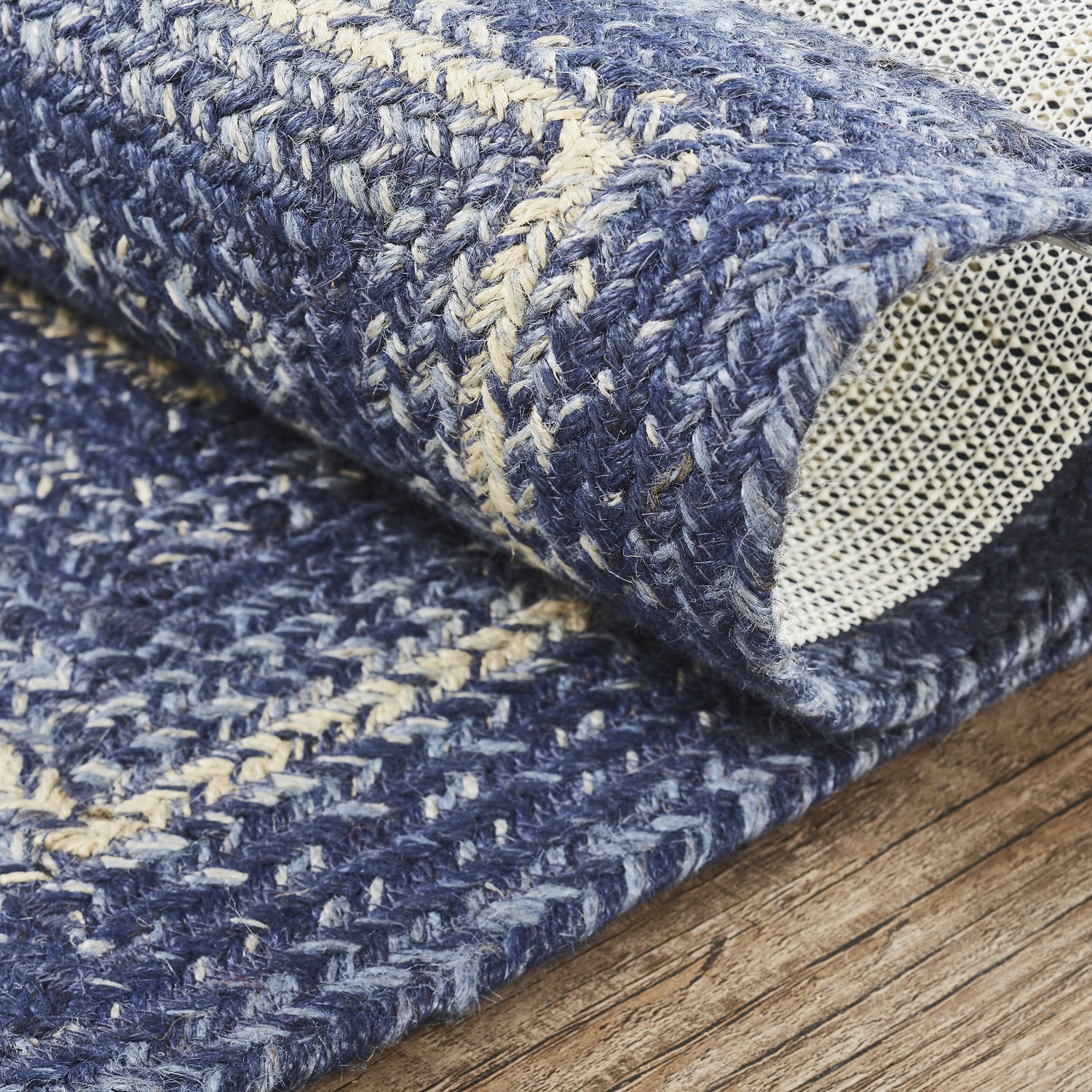 Great Falls Blue Jute Rugs With Pad - Image 15