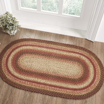 Ginger Spice Jute Rugs With Pad