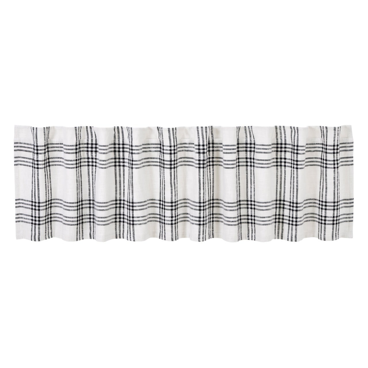Black Plaid Valance - 60" - Image 5