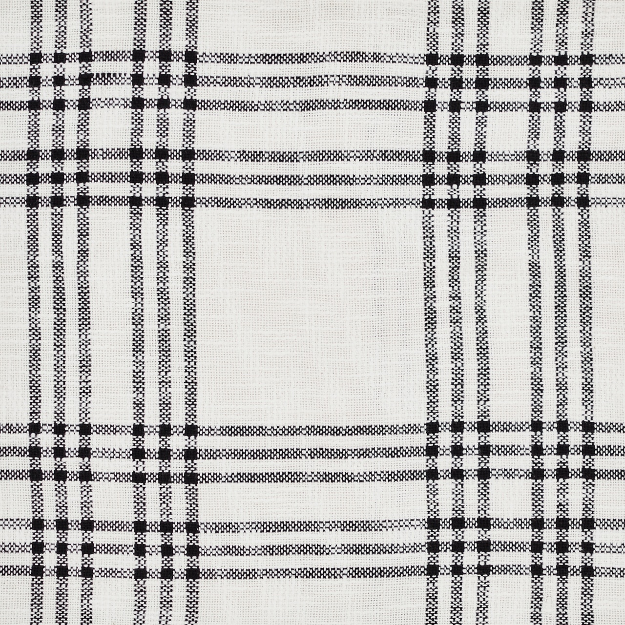 Black Plaid Fabric Euro Sham - Image 5