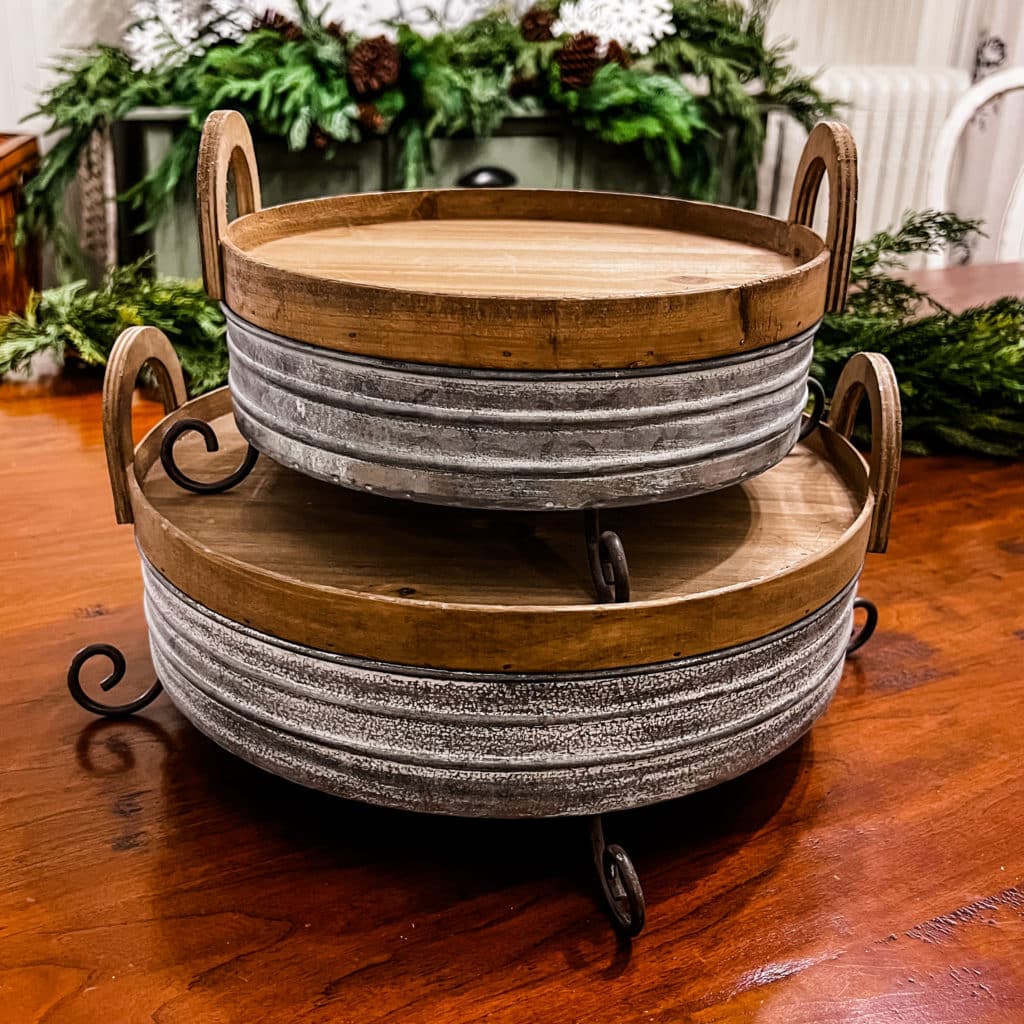 Round Wood Riser Trays - Piper Classics