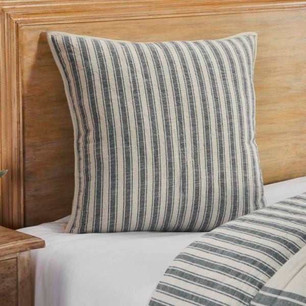 Market Place Gray Quilted Euro Sham Piper Classics