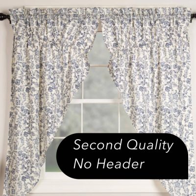 doylestown floral 63" prairie curtains set of two farmhouse curtains