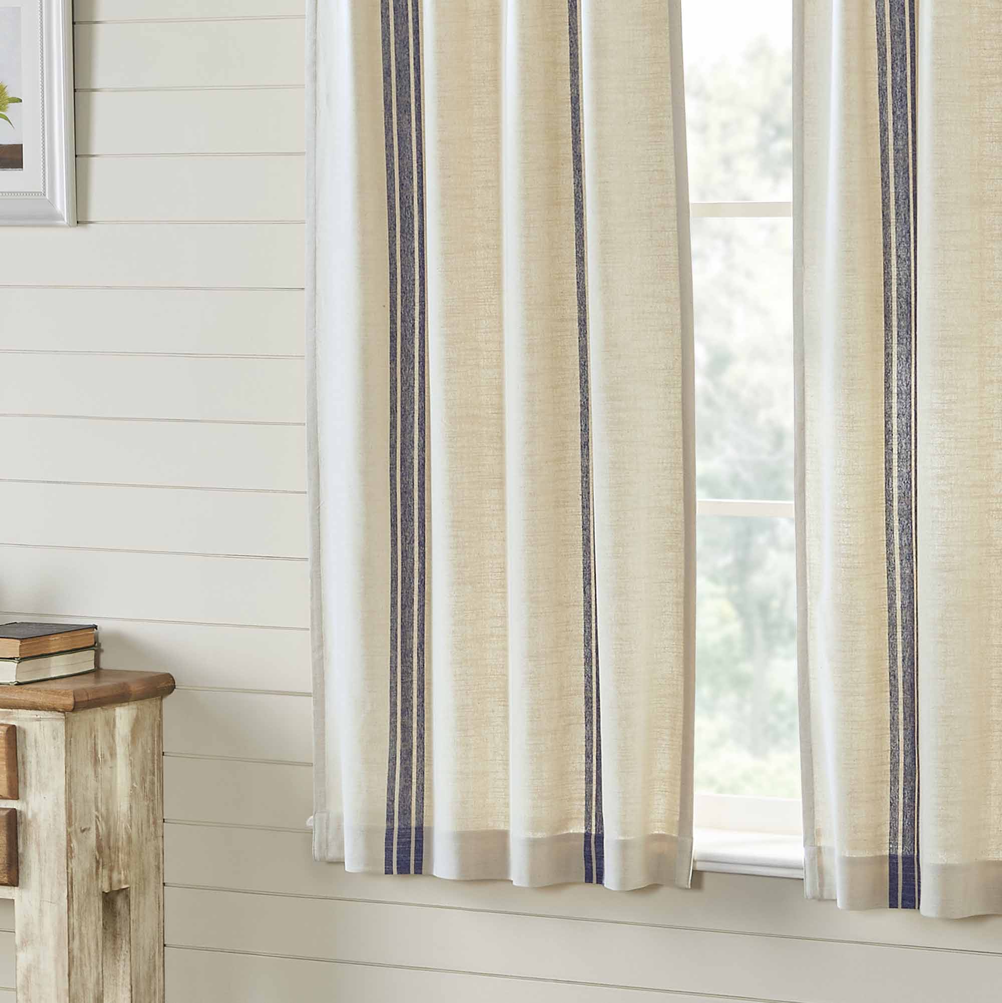 Market Place Blue Grain Sack Stripe Panels – Set/2 - Image 6