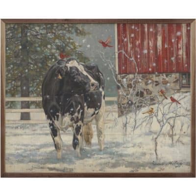 Cardinal Visitors Wooden Sign