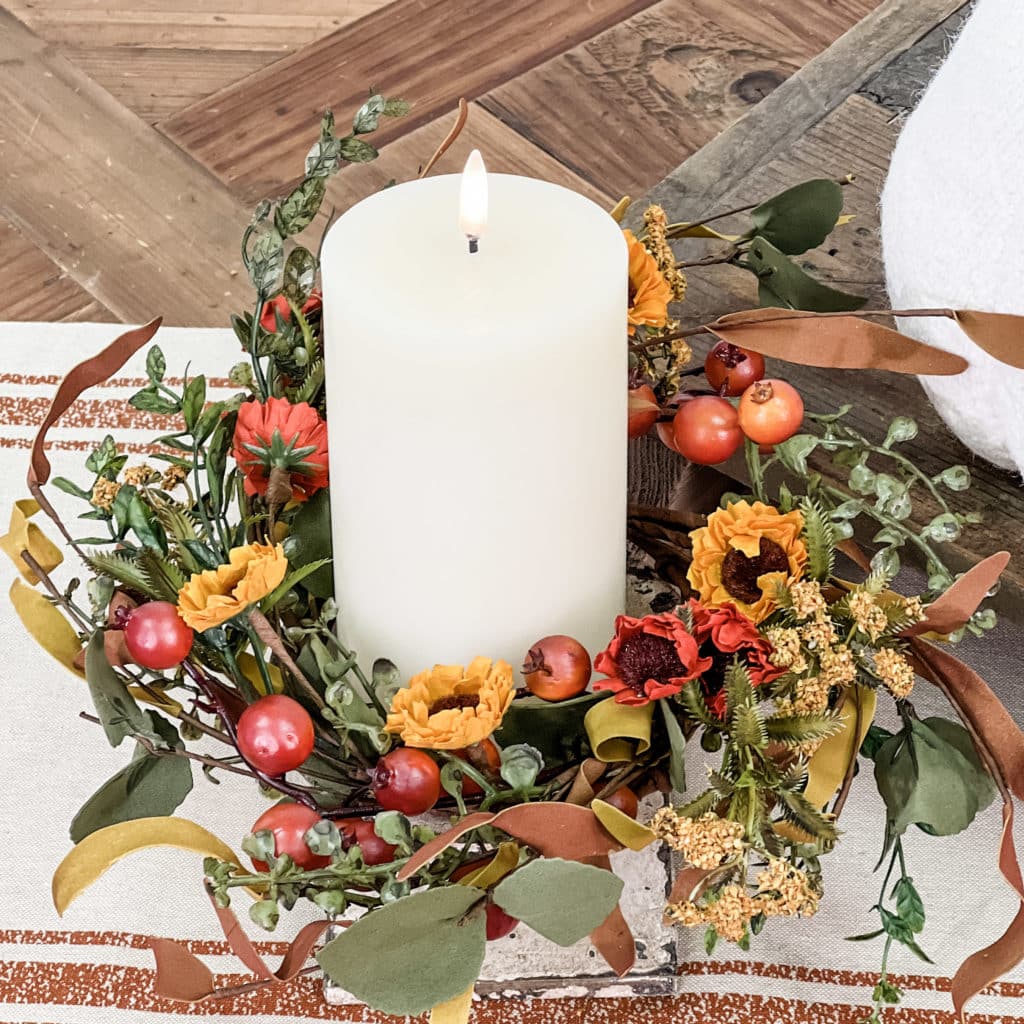 Berry & Flower Candle Ring 3" Inside Ring Piper Classics