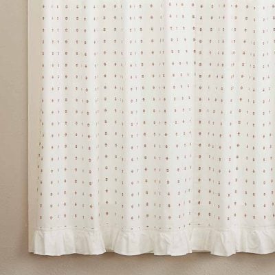 abigail ruffled tiers set of two farmhouse cafe curtains