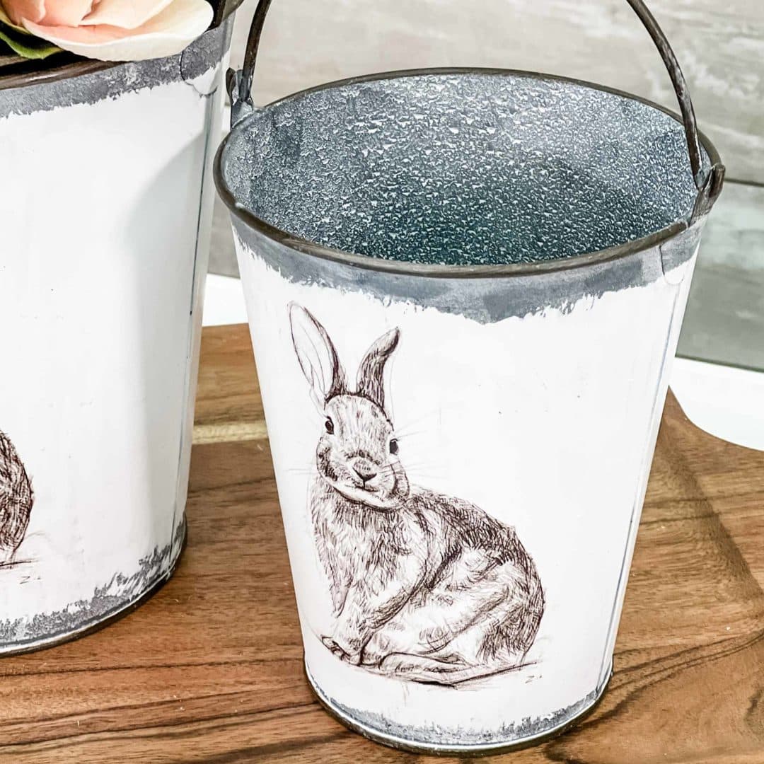 Bunny Handled Buckets - Set/2 - Piper Classics