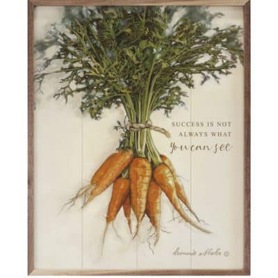 What you Can See Carrots Wooden Sign