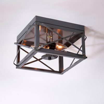 Double Ceiling Light w/ Folded Bars