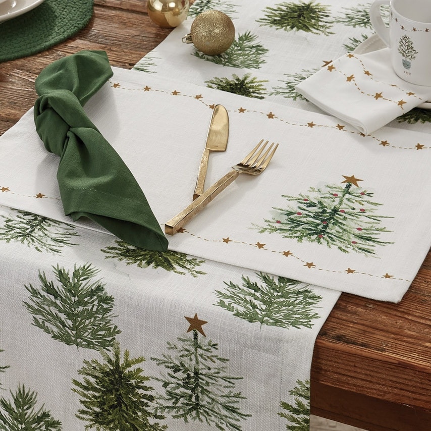 Rustic Christmas Table Runner - 72" - Image 3