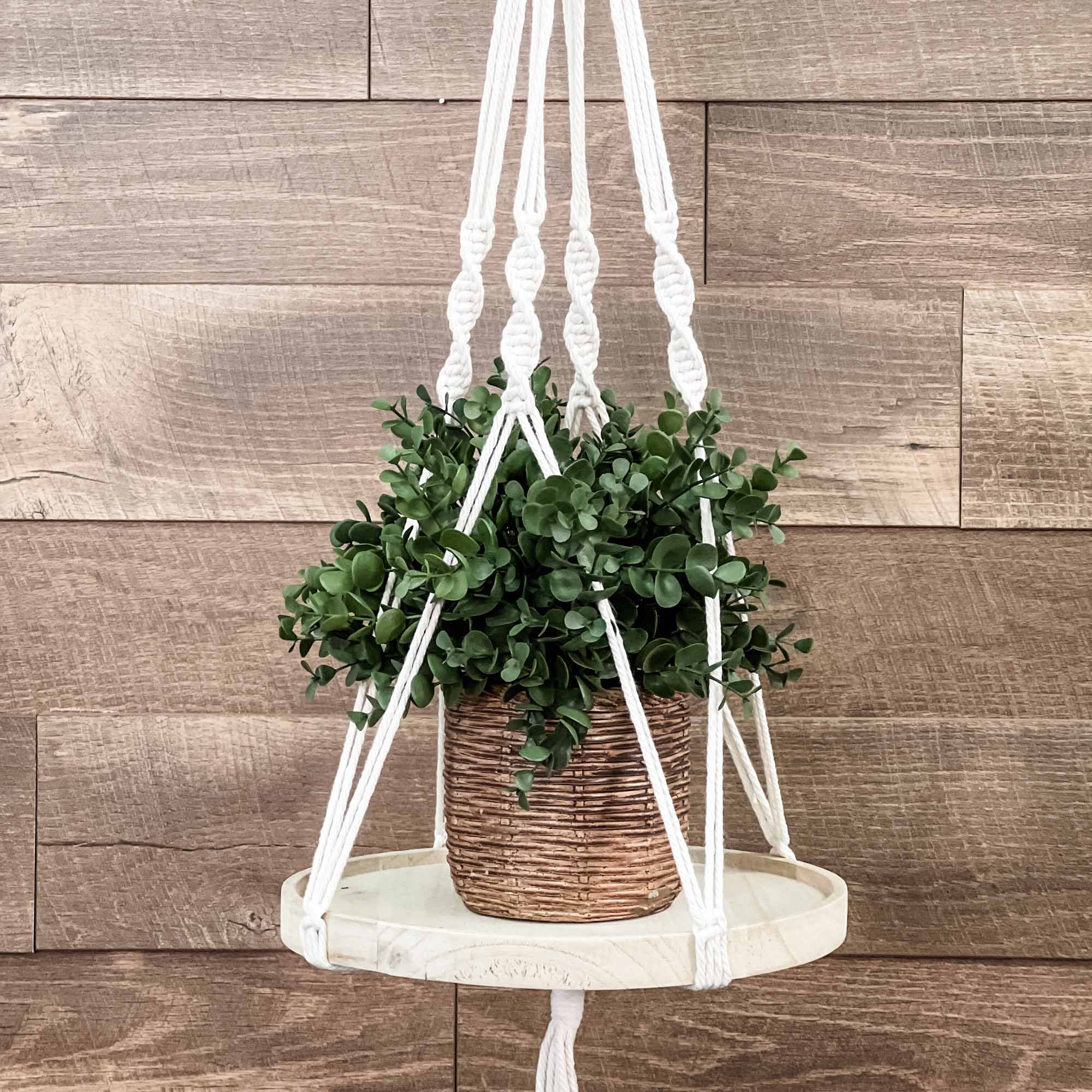 Macrame hanging shelf discount