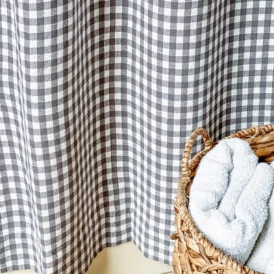 Gray Gables Check Shower Curtain