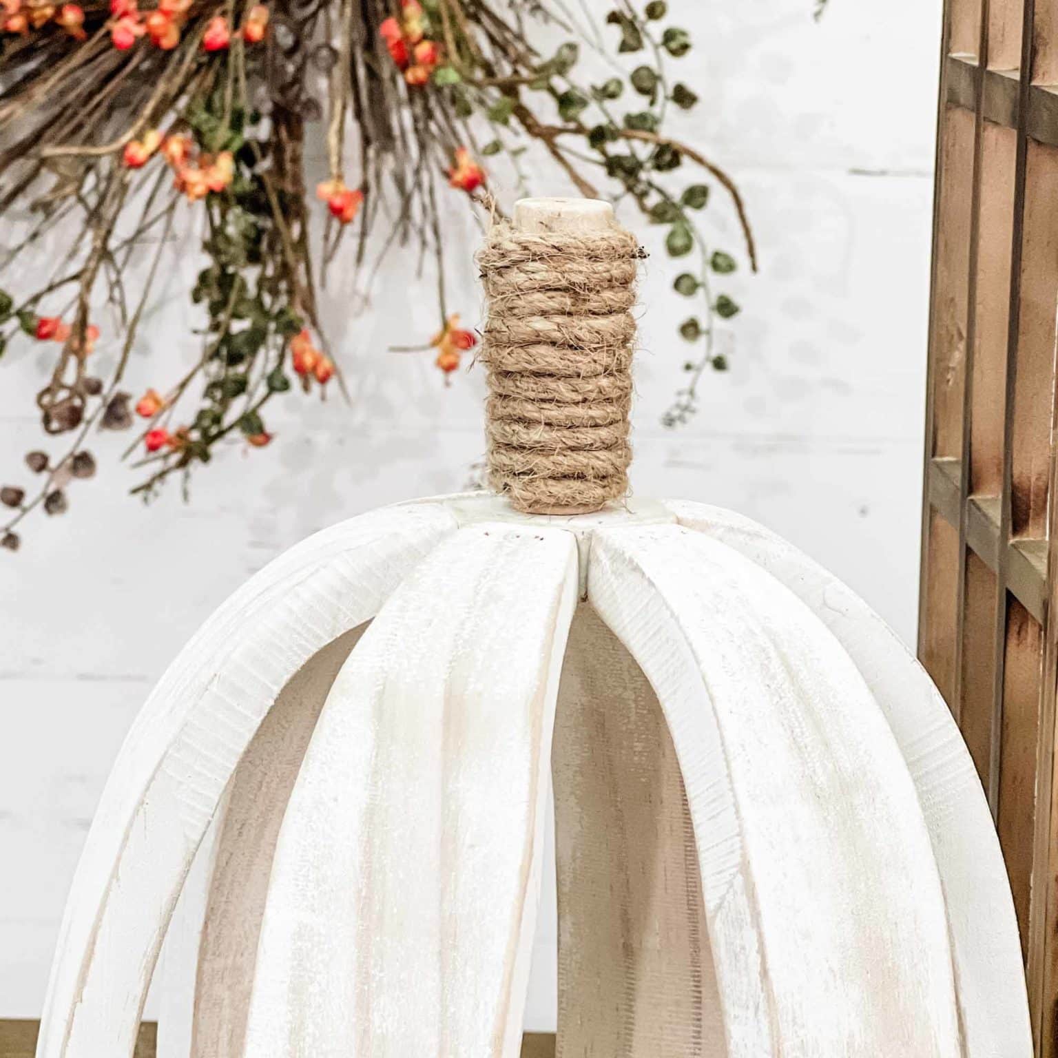 White Wood Rib Pumpkin - Small - Piper Classics
