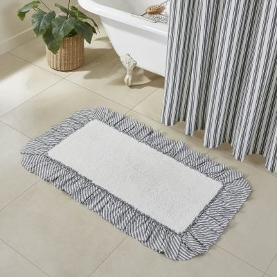 Sawyer Mill Black Bathmats