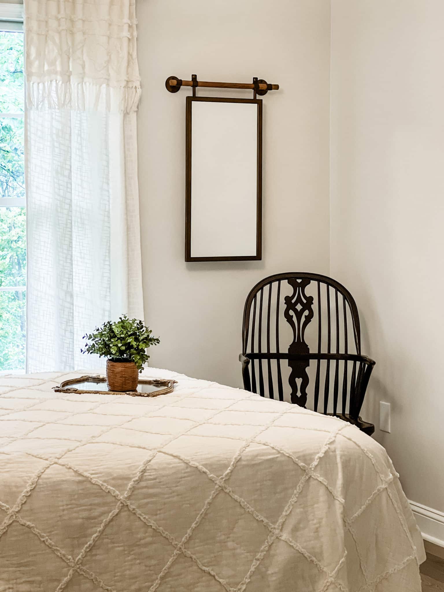 Kanani Mirror w/ Wooden Dowel Hanger - Image 5