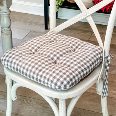 Gray Gables Check Chair Pad