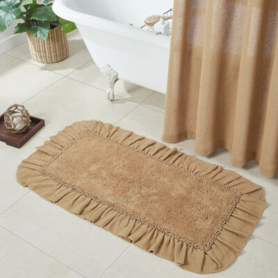 Burlap Natural Bathmats