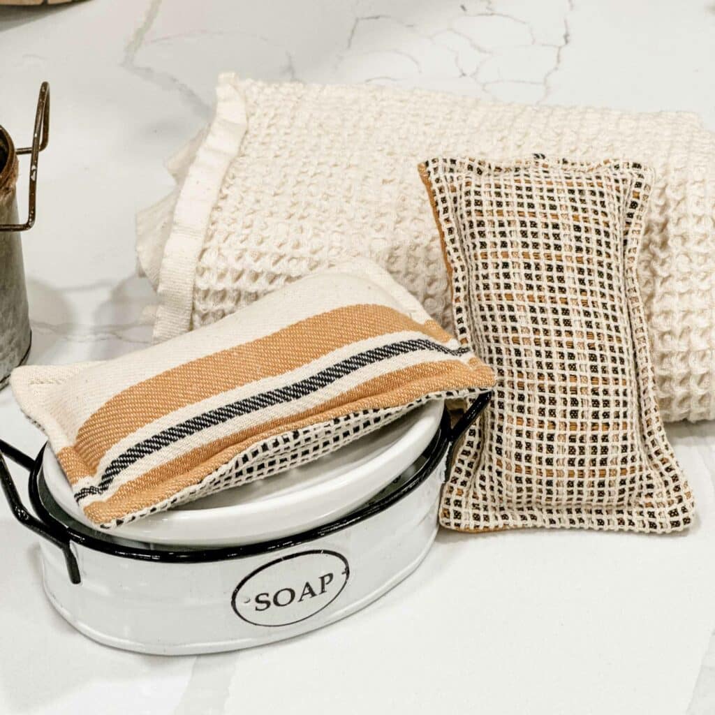 Plaid Reusable Fabric Sponges - Set/2 - Piper Classics