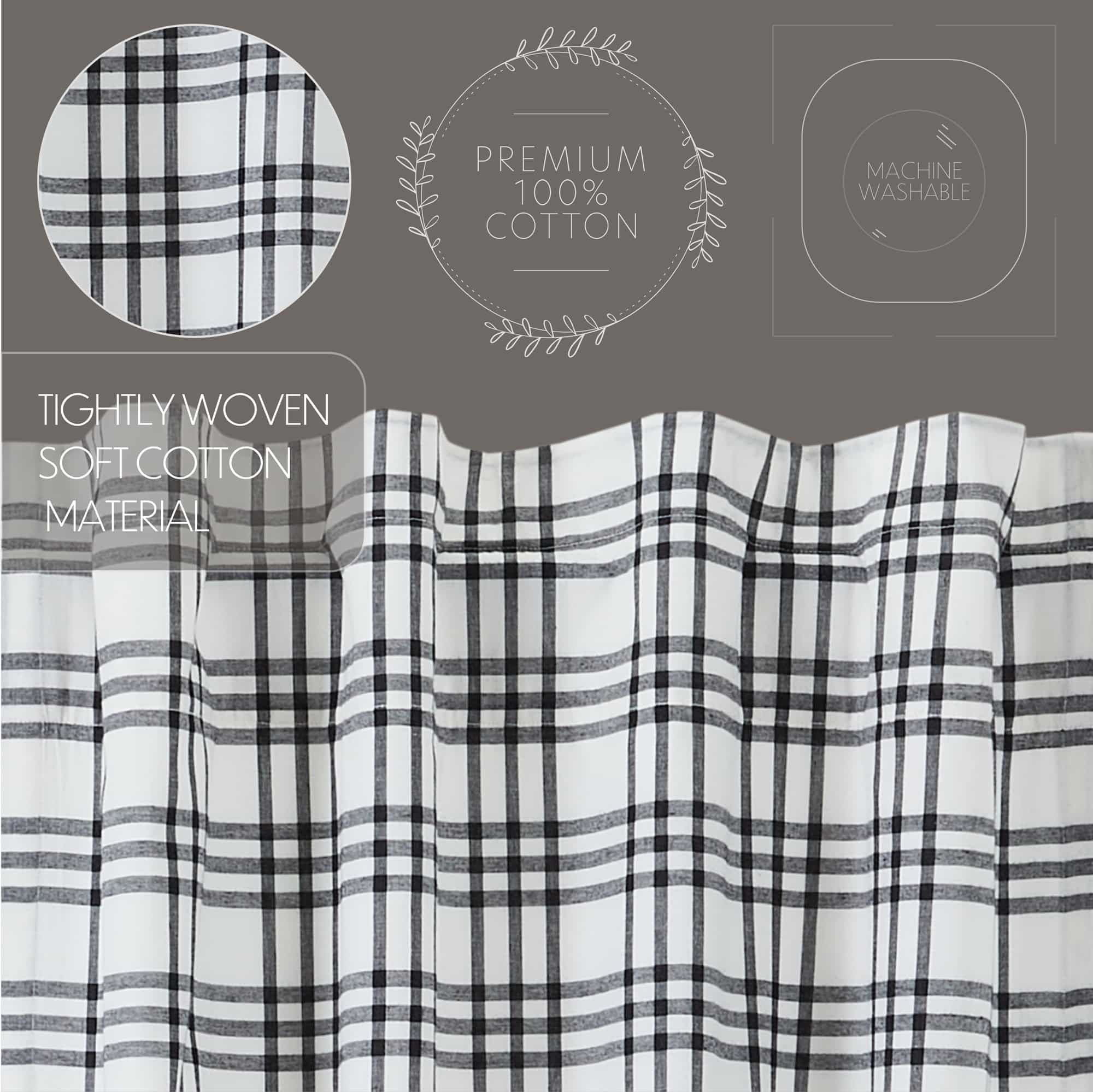 Sawyer Mill Black Plaid Valance - Image 3