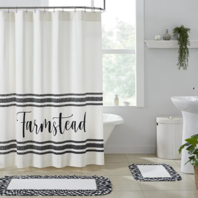 Sawyer Mill Black Farmstead Shower Curtain